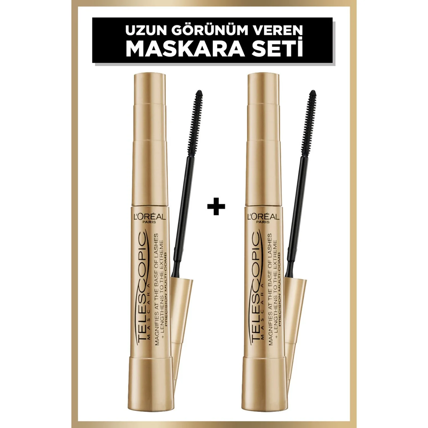 L'Oréal Paris Telescopic Maskara - Siyah 2'li