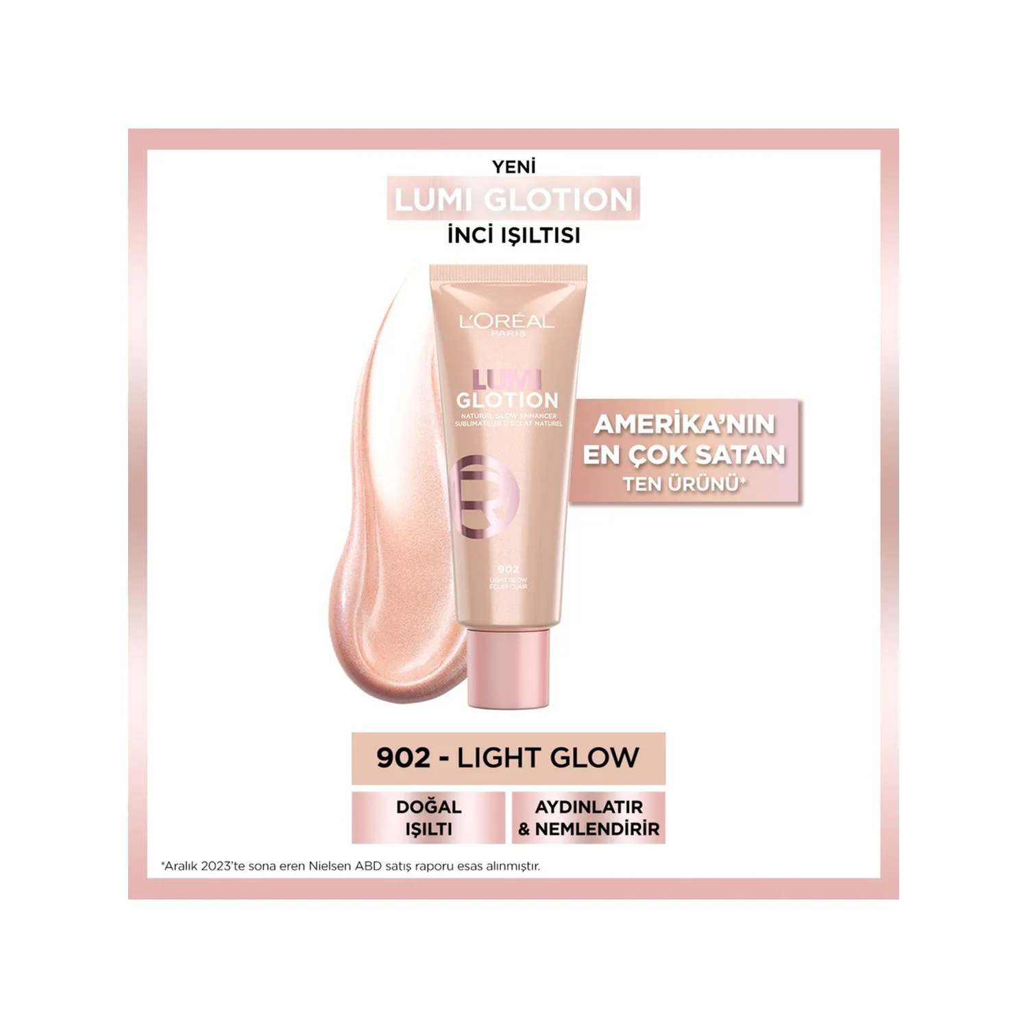 L'Oréal Paris Glotion All-In-One Doğal Işıltı 902 - Light Glow