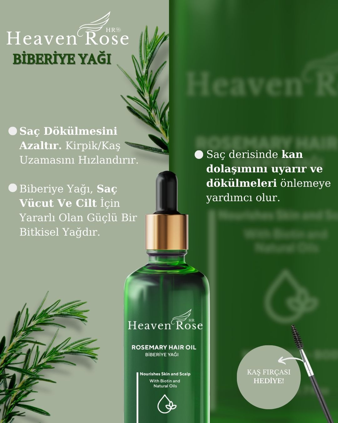 Heaven Rose Biberiye Yağı