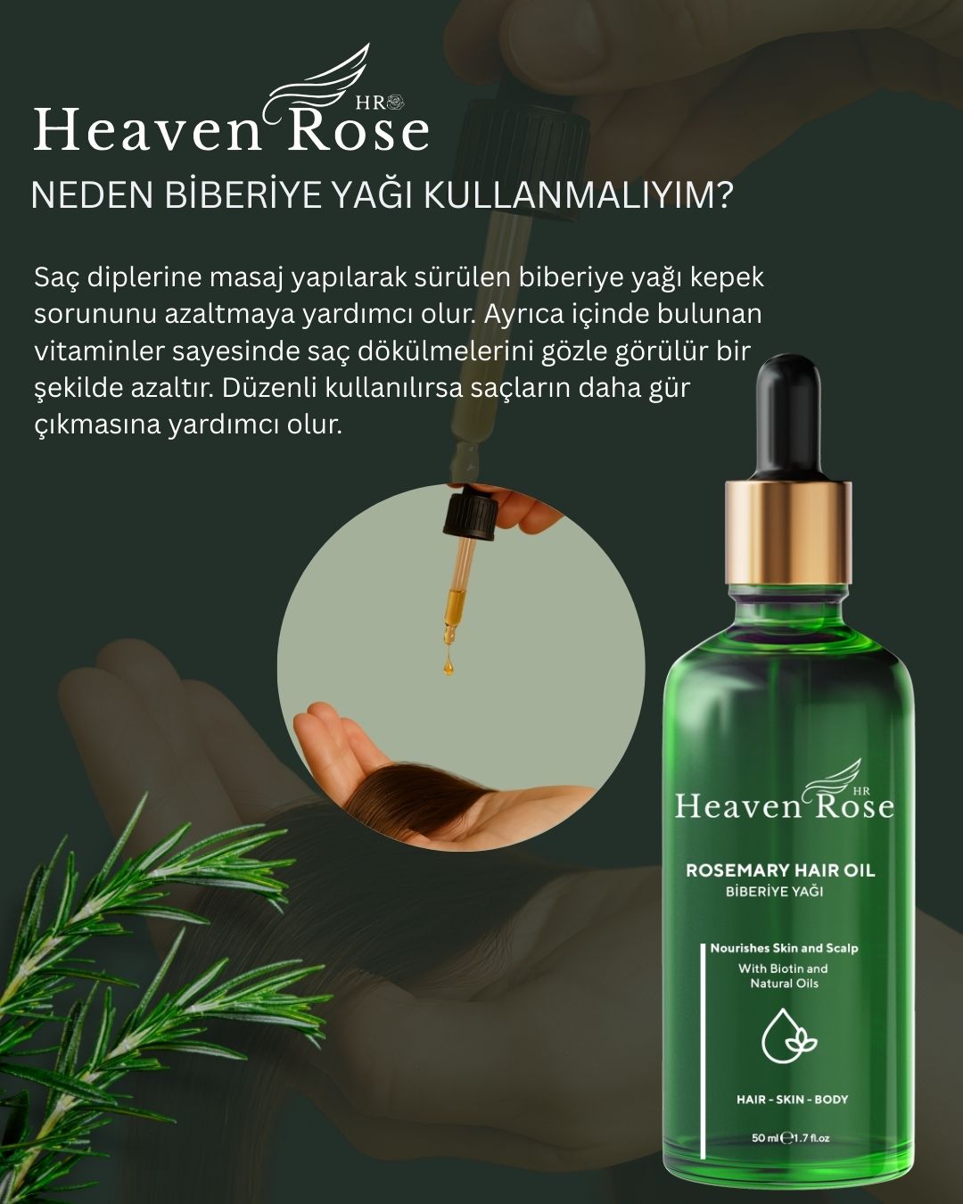 Heaven Rose Biberiye Yağı